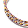 Polyester Cord Braided Bracelet Makings MAK-L043-03G-24-2