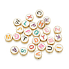 Alloy Enamel Letter Beads ENAM-CJ0001-24-9