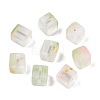 Frosted Glass Beads with Golden Glitter Powder X1-DGLA-NH001-8mm-01E-1