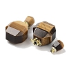 Natural Tiger Eye Perfume Bottle Pendants G-Q163-10G-07-2