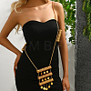 Vintage Brass Long Column Coin Tassel Pendant Shoulder Body Chains for Women SC1871-4