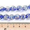 Handmade Foil Lampwork Beads Strands FOIL-K003-06B-24-2