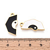 304 Stainless Steel Enamel Split Pendants STAS-T074-01G-4