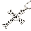 201 Stainless Steel Pendant Necklaces NJEW-H030-05P-1