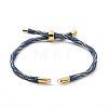 Nylon Cord Silder Bracelets MAK-C003-03G-17-4