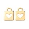 303 Stainless Steel Pendants STAS-E528-01G-1
