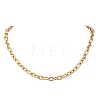 7MM 304 Stainless Steel Figaro Chain OT Necklaces NJEW-JN05706-2