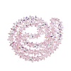 Electroplate Transparent Glass Beads Strands EGLA-Q136-01A-11-2