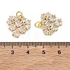 Brass Micro Pave Clear Cubic Zirconia Pendants KK-T085-16C-G-3