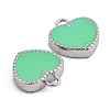 304 Stainless Steel Enamel Charms STAS-L022-485P-03-2