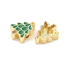 Christmas Brass Enamel Beads KK-I474-G23-2