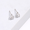 Elegant Teardrop Brass Stud Earrings NJ1412-2-4