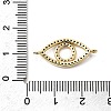 Brass Micro Pave Sky Blue and Clear Cubic Zirconia Connector Charms KK-H529-05B-G01-3