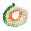 Transparent Painted Glass Beads Strands X1-DGLA-A034-T6mm-A04-5