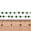 Handmade 304 Stainless Steel Faceted Round Link Chains CHS-N008-05G-01-3