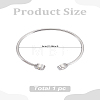 1Pc Stainless Steel Bangles BJEW-LP0001-43-2