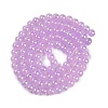 Baking Paint Electroplate Glass Beads Strands X-GLAA-G120-01D-2