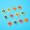 Craftdady 12Pcs 6 Colors Epoxy Resin Pendants RESI-CD0001-05-13