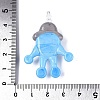 Handmade Lampwork Pendants LAMP-N034-21B-3