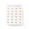 304 Stainless Steel Tiny Dragonfly Stud Earrings with 316 Stainless Steel Pins for Women X-EJEW-J043-02G-3