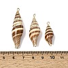 Brass & Natural Shell Pendants SH-CBA27C9-14-3