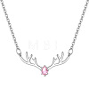 Deer Urn Ashes Pendant Necklace PW-WG78BFC-10-1