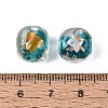 Handmade Gold & Silver Foil Glass Beads FOIL-Q003-01F-4
