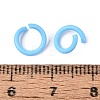 Spray Painted Iron Open Jump Rings IFIN-T017-04B-08-2