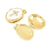 Brass Locket Pendants KK-D232-02G-01-2