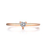 Brass Micro Pave Cubic Zirconia Finger Rings for Women FS-WG4BC3F-14-3