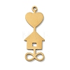 201 Stainless Steel Pendants STAS-B136-16G-1