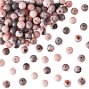 Natural Pink Zebra Jasper Beads G-OC0001-22-6mm-1