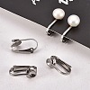 Tarnish Resistant 304 Stainless Steel Clip-on Earring Findings LS-X-STAS-G081-63P-6
