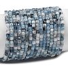Natural Devil Blue Aquamarine Beads Strands G-NH0073-C01-3mm-2