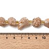 Electroplated Natural Druzy Agate Beads Strands G-G289-02D-5