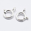 925 Sterling Silver Spring Ring Clasps STER-K167-076D-S-1