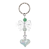 Acrylic Heart with Bowknot Keychains KEYC-JKC00612-02-1