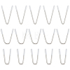   30Pcs 3 Style V Shape 204 Stainless Steel & Nylon Bra Underwire STAS-PH0005-40-1