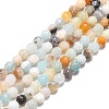 Natural Flower Amazonite Beads Strands LS-G-G545-06-1