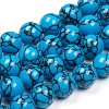 Synthetic Turquoise Beads Strands TURQ-G832-01-6mm-1