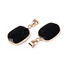 Natural Black Onyx(Dyed & Heated) Pendants G-N349-04A-G-2