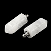 Natural Quartz Crystal Perfume Bottle Pendants G-H332-09P-01-2
