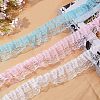 Polyester Lace Trim OCOR-WH0058-07B-5