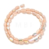 Electroplate Opaque Glass Beads EGLA-H112-06-HR07-2