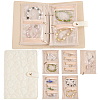 Heart Textured PU Leather Jewely Binder Albums AJEW-WH20098-149B-1