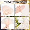 Wrinkled Wavy Gauze Yarn Flower Bouquets Wrapping Packaging DIY-WH0039-430B-4