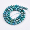 Dyed & Heated Natural Magnesite Beads Strands TURQ-F010-04B-6mm-1