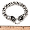 304 Stainless Steel Cuban Link Chains Bracelets for Unisex BJEW-A092-06A-P-5
