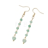 Heart 304 Stainless Steel & Glass Seed Beads Dangle Earrings EJEW-MZ00718-5