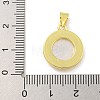 Rack Plating Brass Micro Pave Cubic Zirconia Pendants KK-G513-28G-3